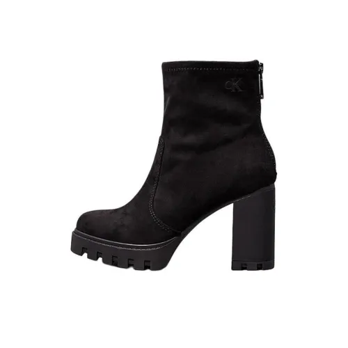 CKJ CALVIN KLEIN JEANS Ankle Boots 9cm Women's Black