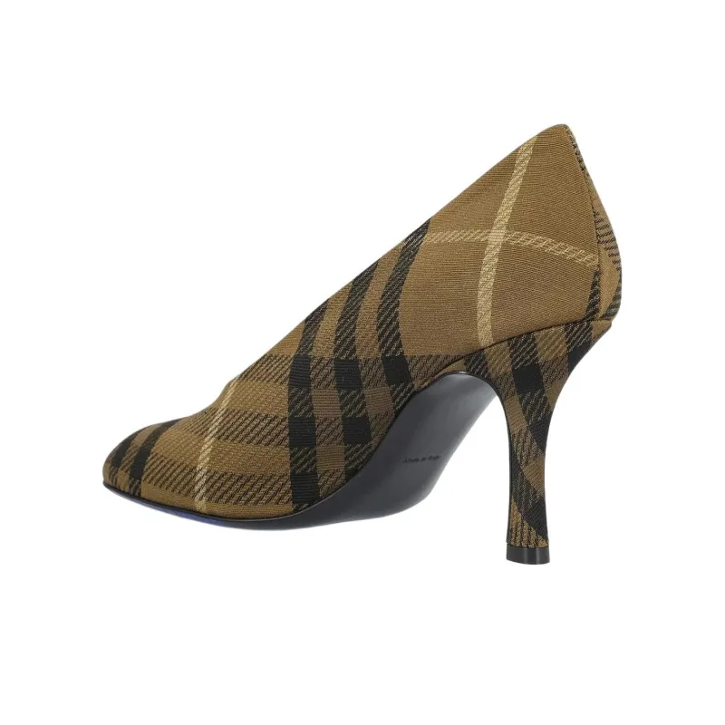 Burberry Slim Heel High Heels Women's Brown-3