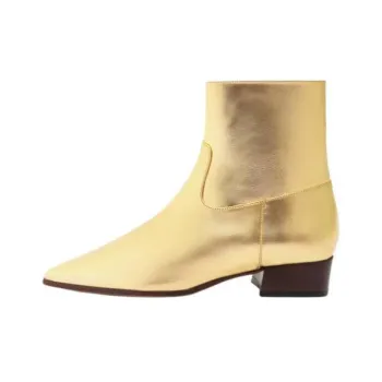 Schutz Helena Ankle Boots 3cm Women's Gold