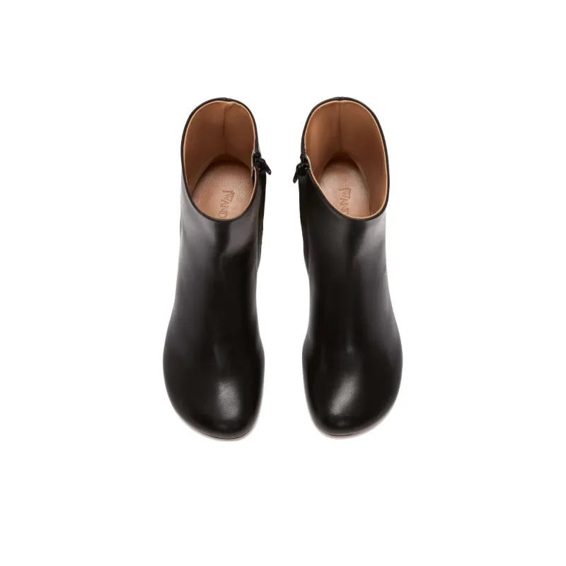 JW Anderson Chain heel Leather Ankle Boots Women's-3