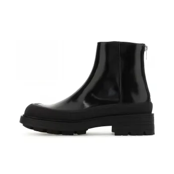 Alexander McQueen Tread Ankle Boots Black