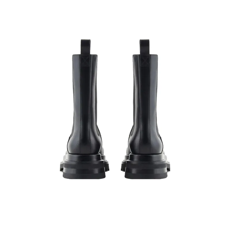 EMPORIO ARMANI Short Chelsea Boots 3.5cm Women's Black-4