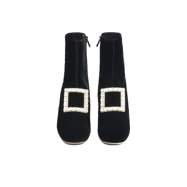 Roger Vivier Ankle Boots Women's High Top Black-3