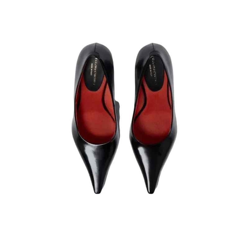 Stella McCartney Elsa Spool Heel High Heels 8.5cm Women's Black-3