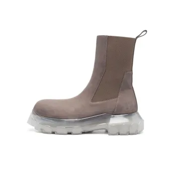 RICK OWENS Beatle Bozo Leather Ankle Boots