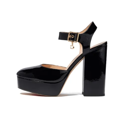 COACH Isabella Chunky Heel High Heels Women's Black