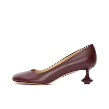 LOEWE Chunky Heel High Heels 4.5cm Women's Burgundy