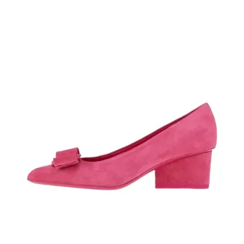 FERRAGAMO Viva Chunky Heel High Heels 5.5cm Women's Pink