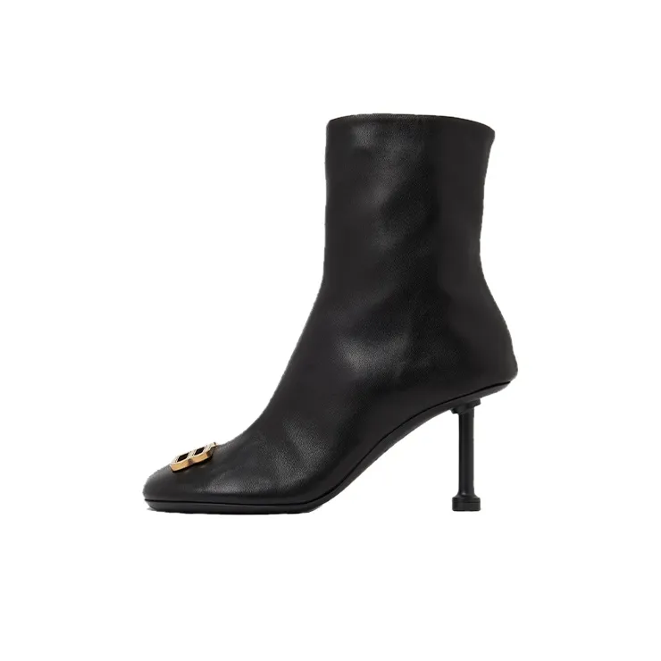 Balenciaga Groupie Heeled Ankle Boots Women's-0