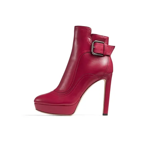 Jimmy Choo Ankle Boots Women's Mid Top Rose Red