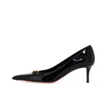 Valentino Logo Plaque Pointed Toe Pumps