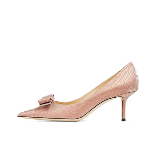 Jimmy Choo LOVE Slim Heel High Heels 6.5cm Women's Pink