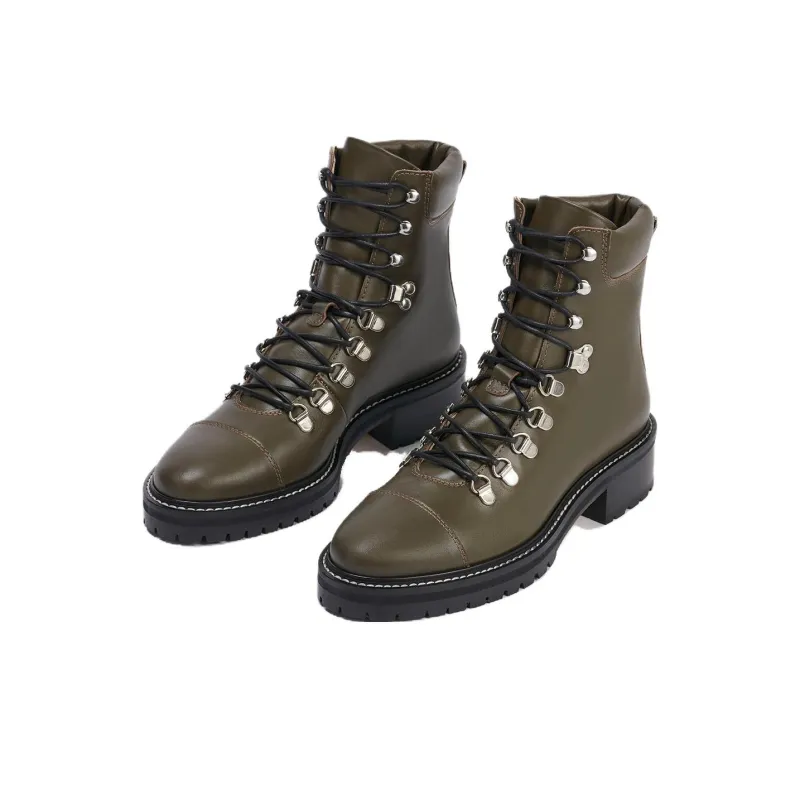 Aeyde Fiona Ankle Boots 4.5cm Women's Olive-2