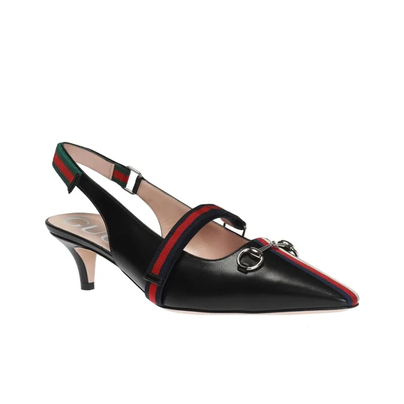 GUCCI Cone Heel High Heels Women's Black-2