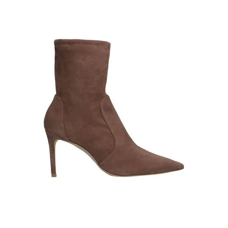 stuart weitzman Pointed 100mm Suede Boots-1