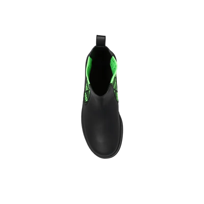 GUCCI Boot 'GG Jersey Black Neon Green'-4
