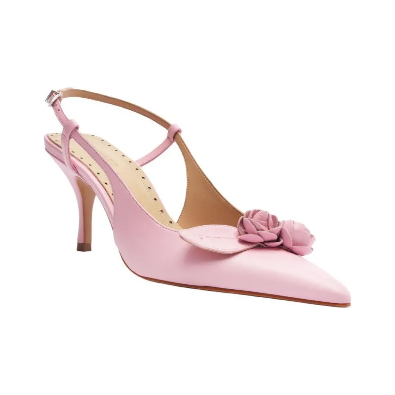 Schutz Almas Slim Heel High Heels 8.2cm Women's Pink-2