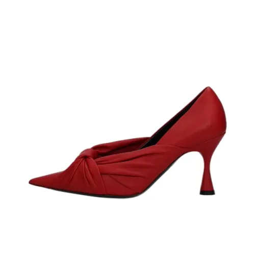 Balenciaga Knife Slim Heel High Heels 10cm Women's Red