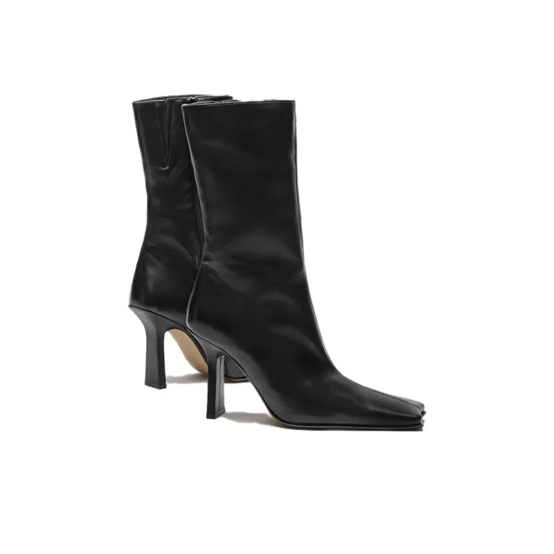 MIISTA Ankle Boots 10cm Women's Black-3
