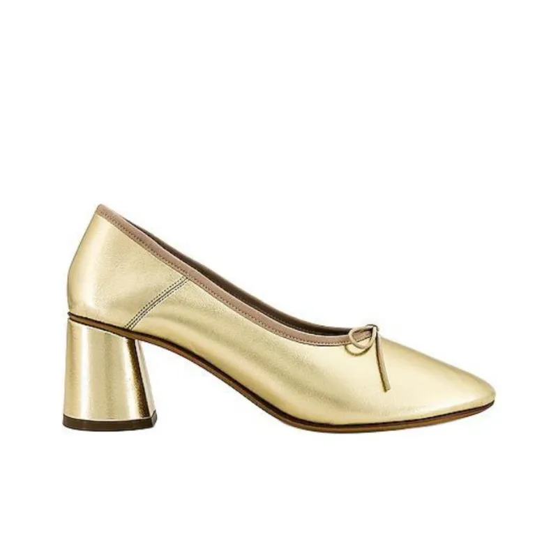 MANSUR GAVRIEL Chunky Heel High Heels 5.7cm Women's Gold-1