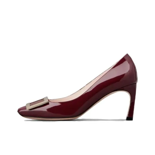 Roger Vivier Trompette Slim Heel High Heels 7cm Women's Burgundy