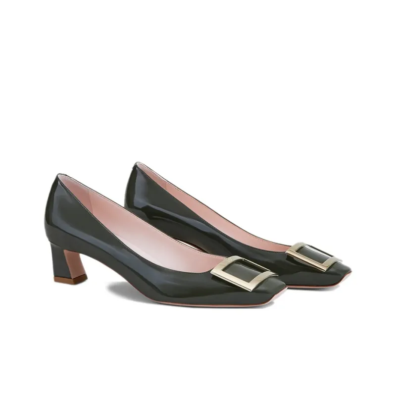 Roger Vivier Chunky Heel High Heels 4.5cm Women's Green-2