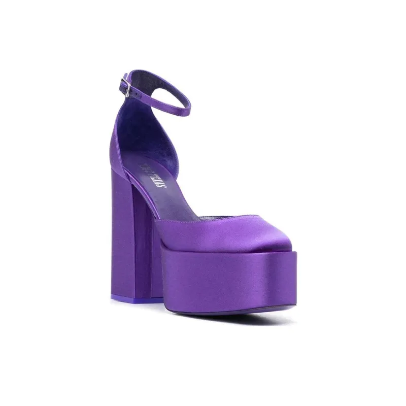 Paris Texas Round Toe Platform Pumps-2