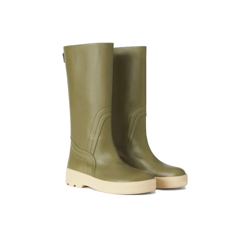 Loro Piana Lakeside Ankle Boots Women's Green-4