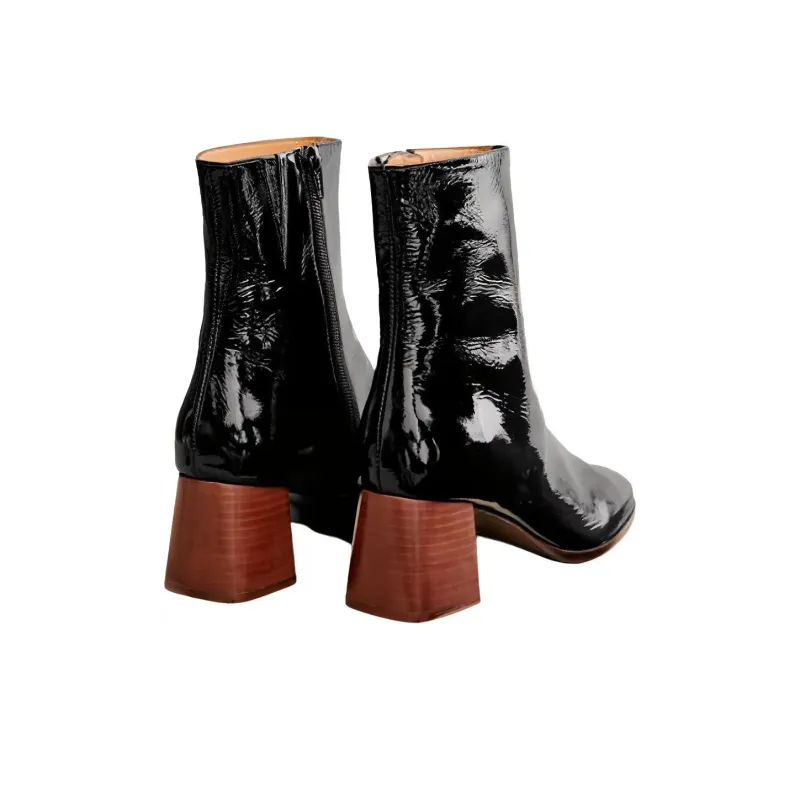 Sezane Ankle Boots 6cm Women's Black-3
