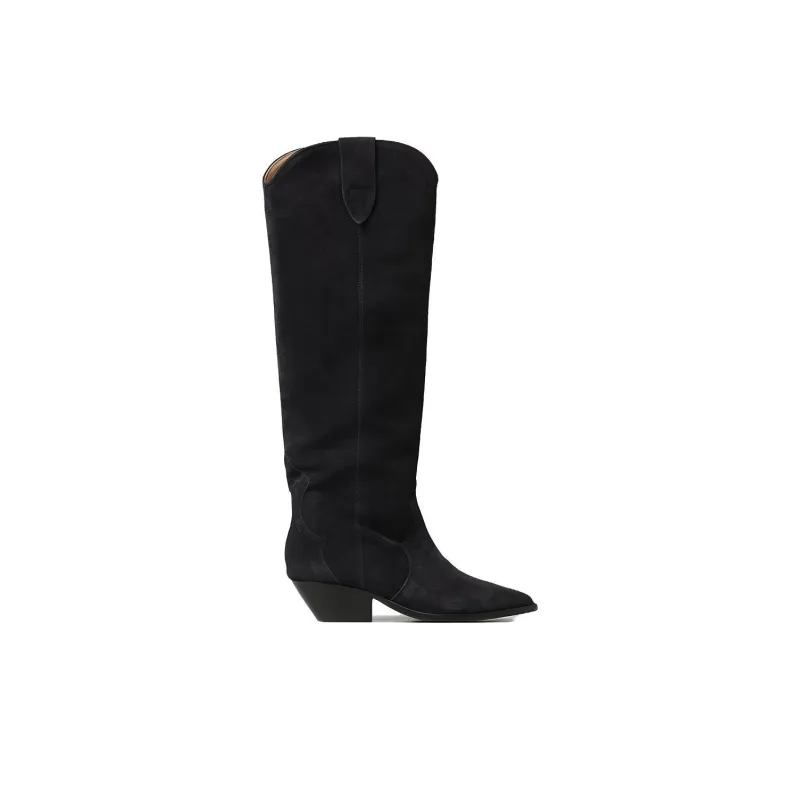 ISABEL MARANT Denvee 50mm Suede Knee-high Boots-1