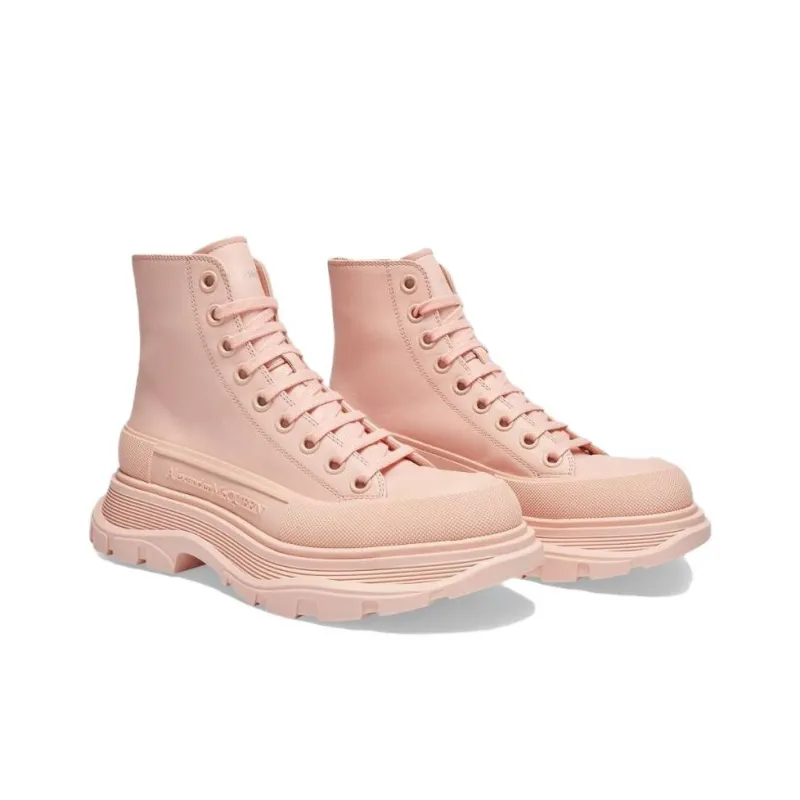 Alexander McQueen Tread Slick Boot Pink Leather Women's-3