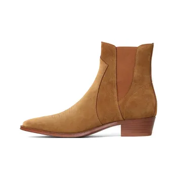 CELINE Camargue Chelsea Boots Men's Brown