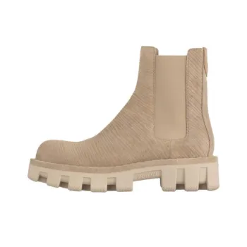 LOUIS VUITTON Short Chelsea Boots Men's Beige