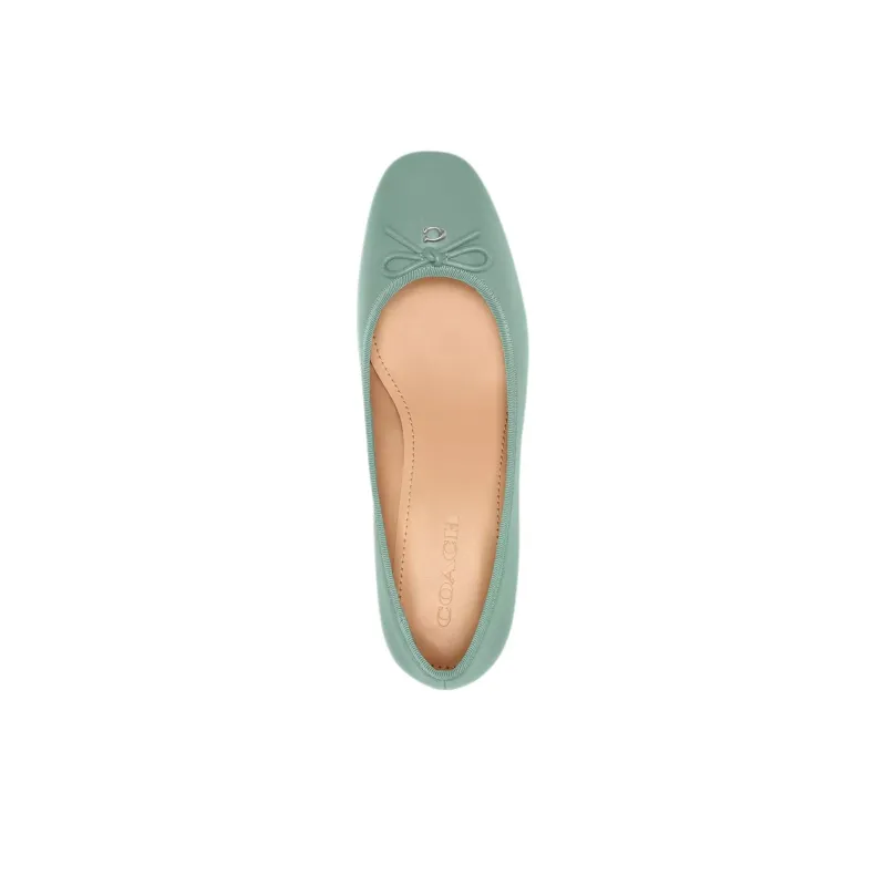 COACH Ava Chunky Heel High Heels 3.8cm Women's Sea Blue-4