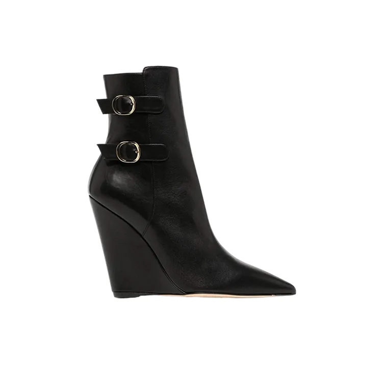 stuart weitzman Pointed toe 100mm Wedge Boots-1