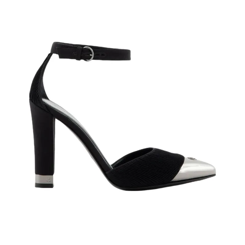 AMANI Chunky Heel High Heels 10.5cm Women's Black-1