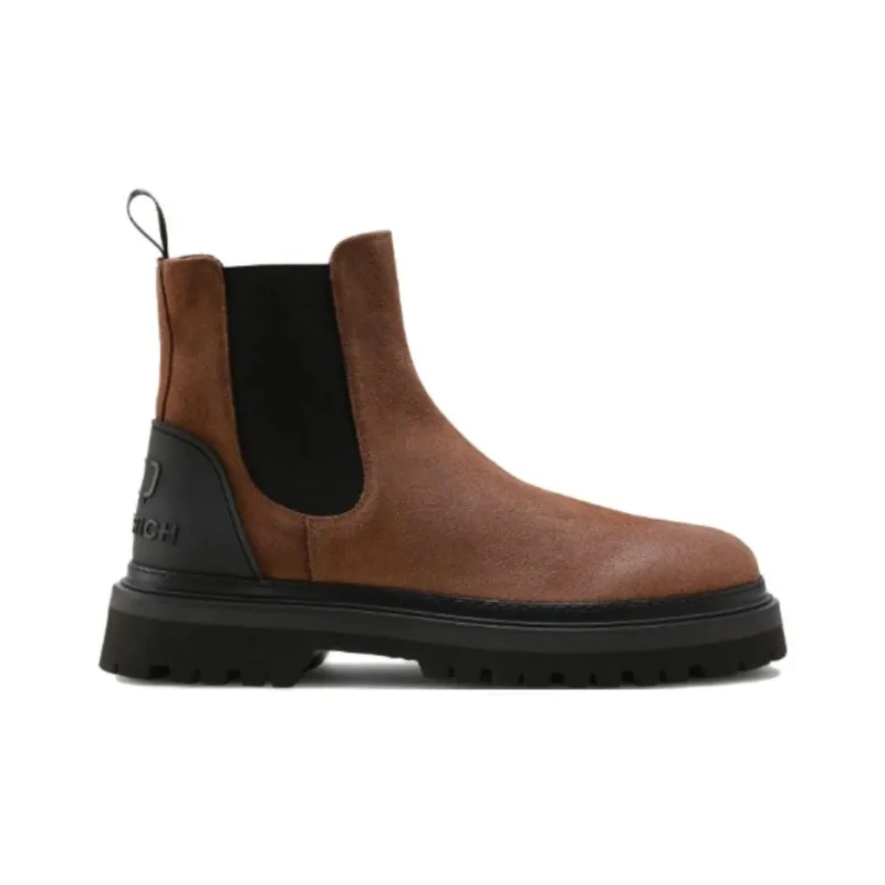 WOOLRICH Short Chelsea Boots Men's Dark Brown-1