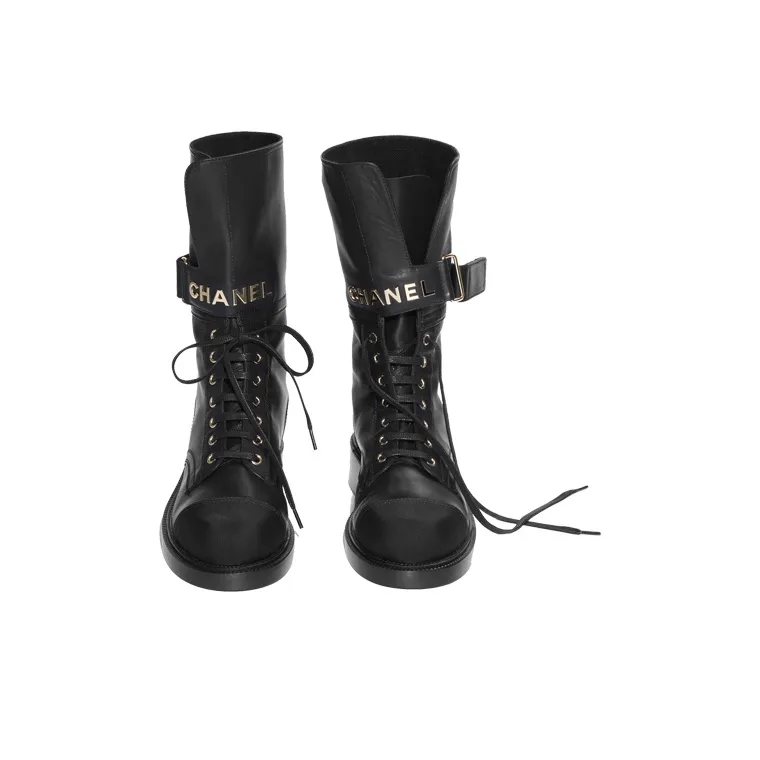CHANEL Martin Boot Women's Black-2