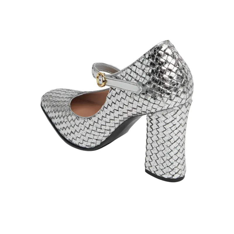 Bottega Veneta Step Square Toe Pumps-3