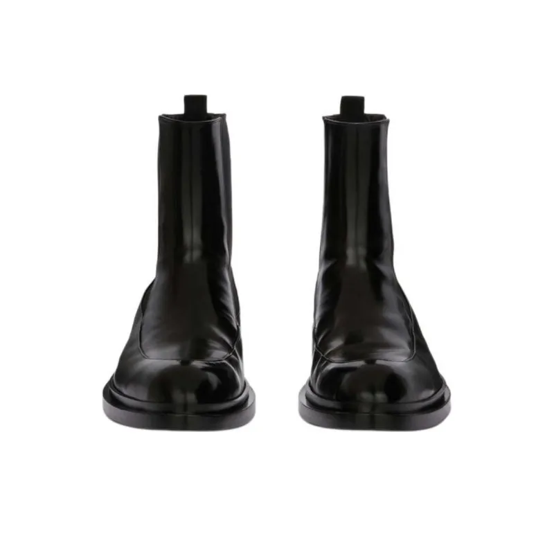JIL SANDER Short Chelsea Boots Men's Black-4