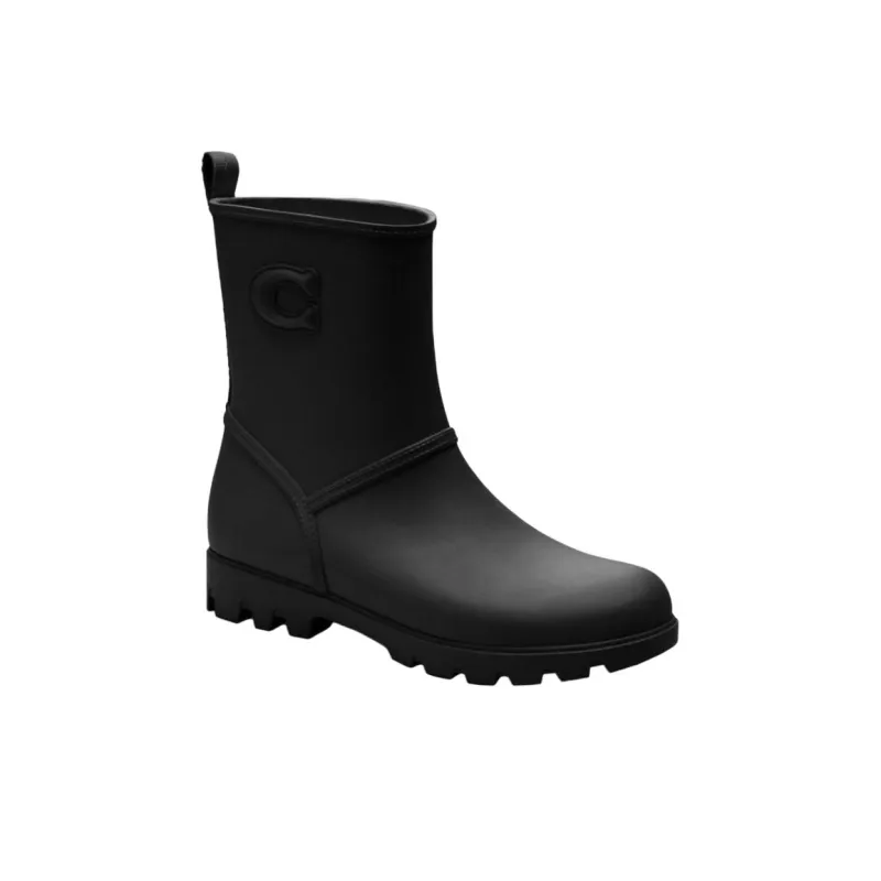 COACH Ryder Rain Boots Women's Black-2