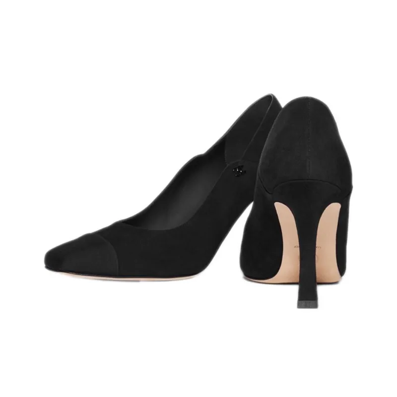 CHANEL Slim Heel High Heels Women's-4
