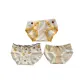 White Base Small Floral, Bear Honeys, Full Print Plaid