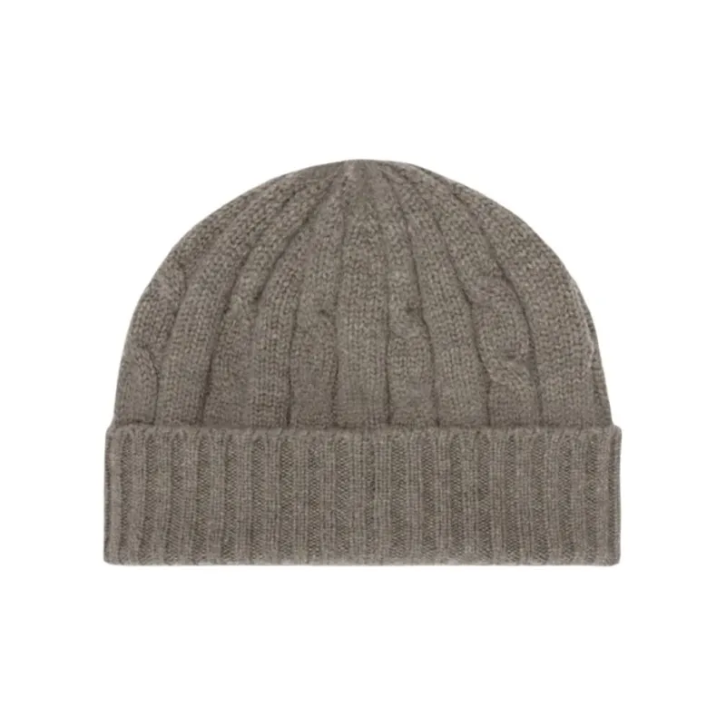 CELINE Cashmere Beanies Men's Brown-1
