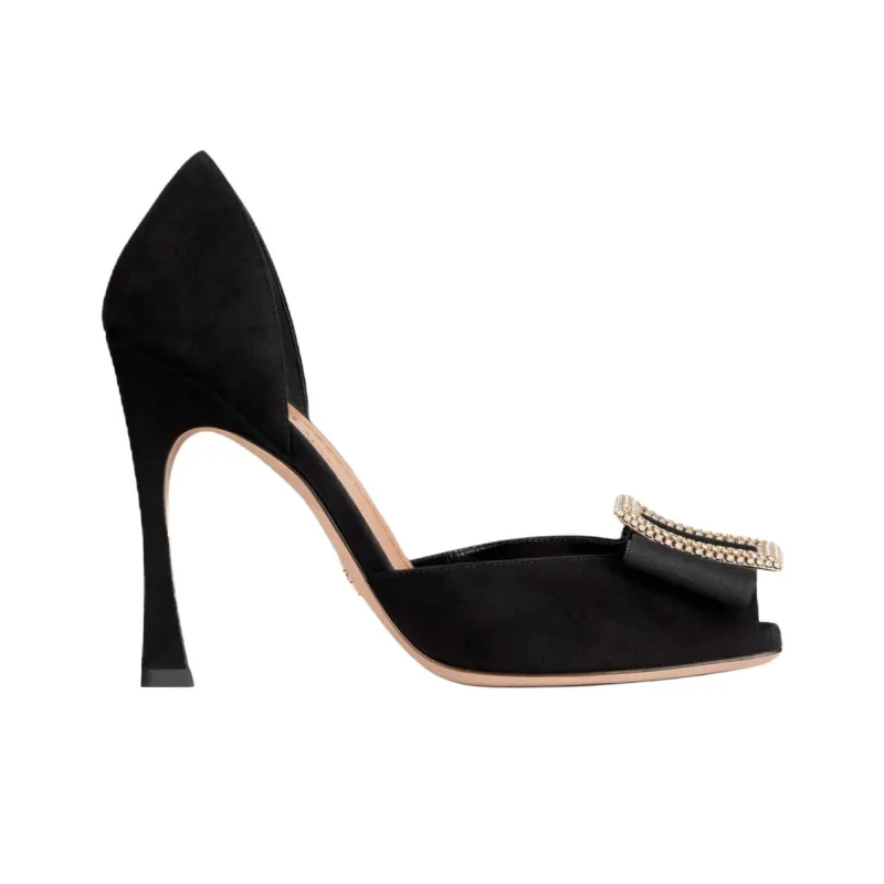 DIOR Idylle Stylish Sandals Women's Black-1