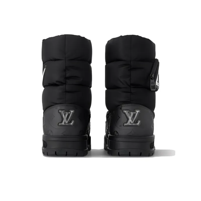 LOUIS VUITTON ALPINE Crew Snow Boots Men's Black-3
