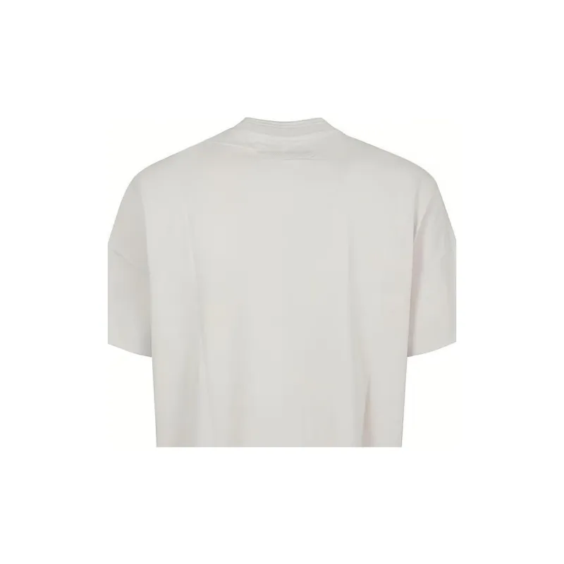 EMPORIO ARMANI Textured Gradient Eagle Heavy Jersey T Shirt-5