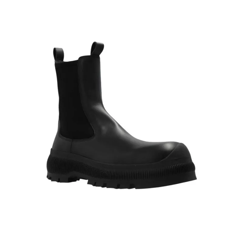 JIL SANDER Round Toe Chelsea Boots-2