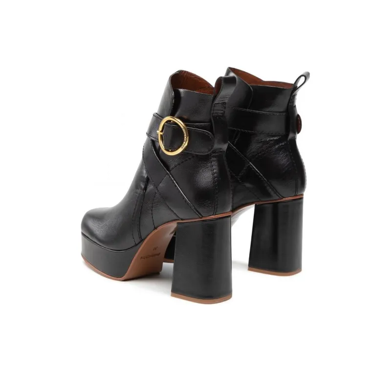 See By Chloe Fashion Ankle Boots 9cm Women's Black-3