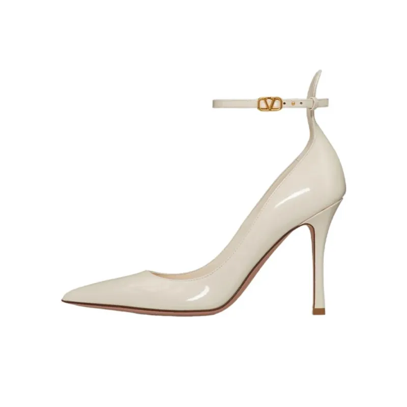 Valentino Tan Go Slim Heel High Heels-0